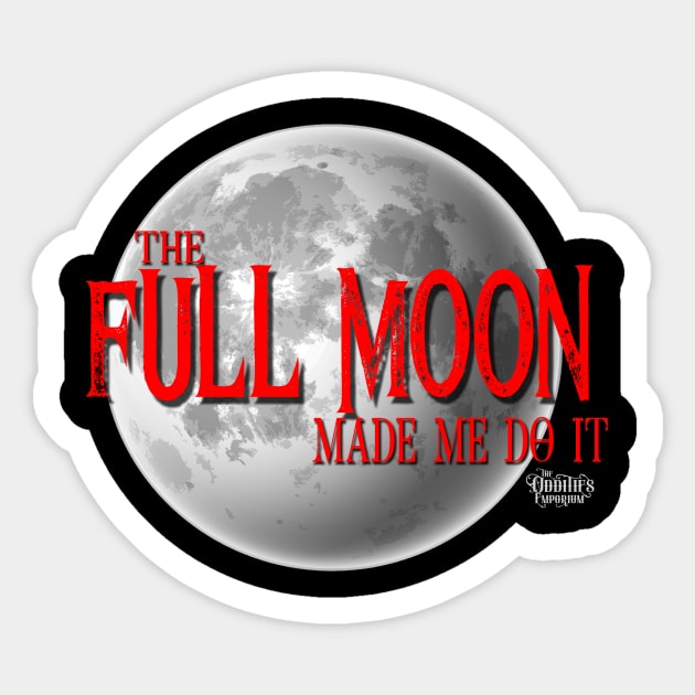 The Gordy Collection: Full Moon Sticker by KimbraSwain